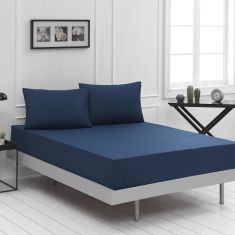 Beauty Home Σεντόνι King size μονόχρωμο Art 1999 265x270 Μπλε       |  Μονόχρωμα Υπέρδιπλα στο espiti