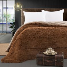 Beauty Home Κουβερτοπάπλωμα υπέρδιπλο Art 11067 220x240 Καφέ       |  Κουβερτοπαπλώματα  στο espiti