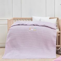 Beauty Home Κουβέρτα πικέ με κέντημα Art 5305 80x110 Λιλά       |  Βρεφικές Κουβέρτες στο espiti