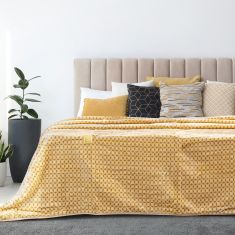 Beauty Home Κουβέρτα μονόχρωμη υπέρδιπλη Art 11000 σε 6 αποχρώσεις 220x240  Κίτρινο     |  Κουβέρτες Βελουτέ Υπέρδιπλες στο espiti