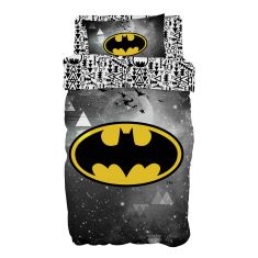 Beauty Home Σετ πάπλωμα μονό Art 6184 Batman 160x240 Γκρι       |  Παπλώματα Παιδικά στο espiti