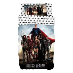 Beauty Home Σετ παπλωματοθήκη μονή Art 6186 Justice League 165x250 Εμπριμέ       |  Παπλωματοθήκες Παιδικές στο espiti