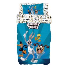 Beauty Home Σετ παπλωματοθήκη μονή Art 6188 Looney Tunes 165x250 Μπλε       |  Παπλωματοθήκες Παιδικές στο espiti