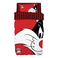 Beauty Home Σετ πάπλωμα μονό Art 6192 Space Jam Sylvester 160x240 Κόκκινο       |  Παπλώματα Παιδικά στο espiti