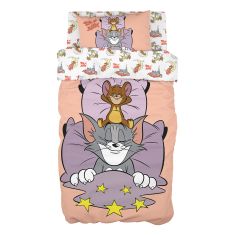 Beauty Home Σετ πάπλωμα μονό Art 6194 Tom and Jerry 160x240 Εμπριμέ       |  Παπλώματα Παιδικά στο espiti