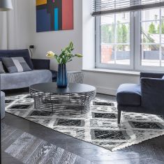 Beauty Home Χαλί βαμβακερό Morocotton 9240 125x180 Γκρι       |  Χαλιά Σαλονιού  στο espiti