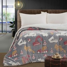 Beauty Home Κουβερτοπάπλωμα μονό φωσφοριζέ Glow Art 6269 160x220 Γκρι       |  Παπλώματα Παιδικά στο espiti