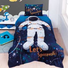 Beauty Home Σετ παπλωματοθήκη μονή Spacewalk Art 6227 170x240 Εμπριμέ       |  Παπλωματοθήκες Παιδικές στο espiti