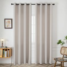 Beauty Home Ύφασμα κουρτίνας με το μέτρο μεσαίας σκίασης Effect Art 8443 Φ320 Εκρού       |  Ετοιμες κουρτίνες με σχέδιο στο espiti
