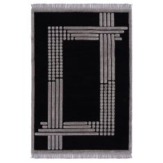 Beauty Home Χαλί Noir Art 9437 133x190 Black Μαύρο       |  Χαλιά Σαλονιού  στο espiti