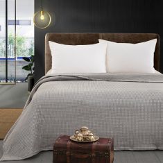 Beauty Home Κουβέρτα μονόχρωμη υπέρδιπλη Fleece Art 11555 220x240 Γκρι       |  Κουβέρτες Βελουτέ Υπέρδιπλες στο espiti