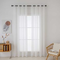 Beauty Home Ύφασμα κουρτίνας με το μέτρο γάζα Sharp Art 8448 Φ300 Εκρού       |  Ετοιμες κουρτίνες με σχέδιο στο espiti