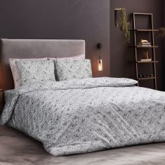 Beauty Home Σετ σεντόνια μονά με λάστιχο Mystique Art 12188 100x200+30 Γκρι       |  Σεντόνια Υπέρδιπλα / King Size στο espiti