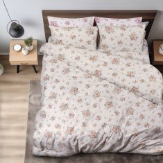 Beauty Home Σετ σεντόνια μονά με λάστιχο Eden Art 12098 105x200+30 Μπεζ       |  Σεντόνια Υπέρδιπλα / King Size στο espiti