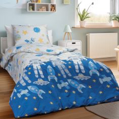 Beauty Home Σετ σεντόνια μονά με λάστιχο Luke Art 6235 105x200+30 Μπλε       |  Σεντόνια Παιδικά στο espiti