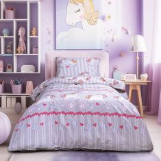 Beauty Home Σετ σεντόνια μονά Myth Art 6236 170x260 Λιλά       |  Σεντόνια Παιδικά στο espiti