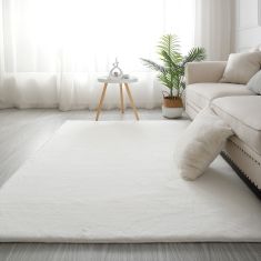Beauty Home Σετ Κρεβ/ρας 3τμχ Rabbit Art 9640 Λευκό       |  Χαλιά Κρεβατοκάμαρας στο espiti