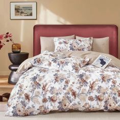 Beauty Home Σετ παπλωματοθήκη υπέρδιπλη Art 12603 Claudio 230χ250 Μπεζ,Γκρι       |  Παπλωματοθήκες Υπέρδιπλες στο espiti