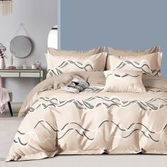 Beauty Home Σετ παπλωματοθήκη υπέρδιπλη Art 12609 Nicolo 230x250 Μπεζ       |  Παπλωματοθήκες Υπέρδιπλες στο espiti