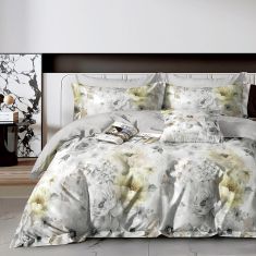 Beauty Home Σετ σεντόνια υπέρδιπλα με λάστιχο Art 12610 Giovanni 165x200+30 Γκρι       |  Σεντόνια Υπέρδιπλα / King Size στο espiti