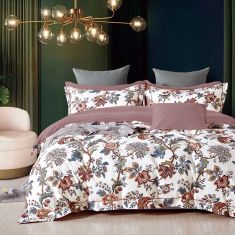 Beauty Home Σετ σεντόνια υπέρδιπλα Art 12612 Flaure 230χ260 Εκρού,Σάπιο μήλο       |  Σεντόνια Υπέρδιπλα / King Size στο espiti