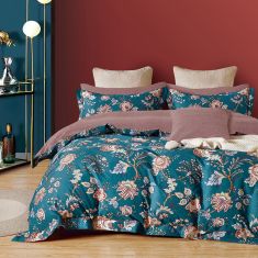 Beauty Home Σετ σεντόνια υπέρδιπλα Art 12613 Louis 230x260 Πετρόλ       |  Σεντόνια Υπέρδιπλα / King Size στο espiti