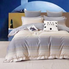 Beauty Home Σετ σεντόνια υπέρδιπλα Art 12618 Bach 230x260 Γκρι,Μπεζ       |  Σεντόνια Υπέρδιπλα / King Size στο espiti