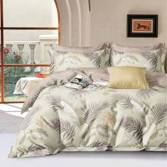 Beauty Home Σετ σεντόνια υπέρδιπλα με λάστιχο Art 12621 Bizet 165x200+30 Πράσινο       |  Σεντόνια Υπέρδιπλα / King Size στο espiti