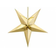 Beauty Home ΧΑΡΤΙΝΟ ΑΣΤΕΡΙ ΧΡΥΣΟ 70CM       |  Χριστουγεννιάτικα Διακοσμητικά στο espiti