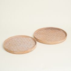 Beauty Home ΔΙΣΚΟΙ ΜΠΑΜΠΟΥ ΣΕΤ 2 ΤΜΧ 46 x 5 cm 41 x 5 cm       |  Διακοσμητκά στο espiti
