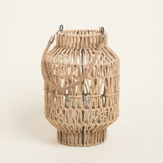 Beauty Home ΦΑΝΑΡΙ ΧΕΙΡΟΠΟΙΗΤΟ ΜΕ ΚΟΡΔΟΝΙ 31 x 19 cm       |  Διακοσμητκά στο espiti