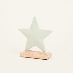 Beauty Home ΜΕΤΑΛΛΙΚΟ ΑΣΤΕΡΙ ΜΕ ΒΑΣΗ 15 x 16 CM ΒΕΡΑΜΑΝ       |  Χριστουγεννιάτικα Διακοσμητικά στο espiti