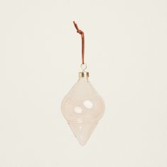 Beauty Home ΓΥΑΛΙΝΟ ΣΤΟΛΙΔΙ 8 CM B MOKA       |  Χριστουγεννιάτικα Στολίδια στο espiti