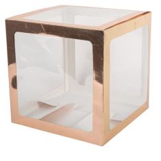 Beauty Home ΚΥΒΟΣ ΡΟΖ ΧΡΥΣΟ 30X30X30CM       |  Διακοσμητκά στο espiti