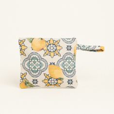 Beauty Home ΝΕΣΕΣΕΡ 29 x 25 cm ΣΤΟΦΑ ΛΕΜΟΝΙΑ ΣΕ ΦΟΝΤΟ ΜΕ ΠΛΑΚΑΚΙΑ       |  Διακοσμητκά στο espiti