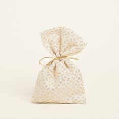 Beauty Home ΠΟΥΓΚΙ 14 x 22 cm ΖΑΚΑΡ ΕΚΡΟΥ- ΧΡΥΣΟ       |  Χριστουγεννιάτικα Διακοσμητικά στο espiti