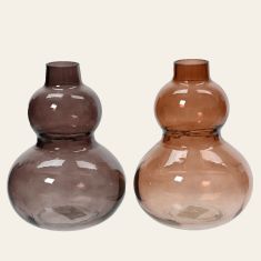 Beauty Home ΒΑΖΟ ΜΕ ΚΑΜΠΥΛΕΣ 11,5 X 15 CM  Μόκα     |  Βάζα στο espiti