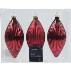 Beauty Home ΣΤΟΛΙΔΙ ΣΤΑΓΟΝΑ ΜΠΟΡΝΤΩ ΣΕΤ 3 ΤΜΧ 6 x 13 CM       |  Χριστουγεννιάτικα Στολίδια στο espiti