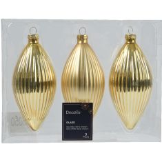 Beauty Home ΣΤΟΛΙΔΙ ΣΤΑΓΟΝΑ ΧΡΥΣΟ ΣΕΤ 3 ΤΜΧ 6 x 13 CM       |  Χριστουγεννιάτικα Στολίδια στο espiti