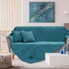 Beauty Home Σετ ριχτάρι 2τμχ Petrol Art 8406 (180x250+180x300) Πετρόλ       |  Ριχτάρια στο espiti