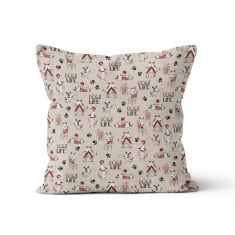Beauty Home ΜΑΞΙΛΑΡΟΘΗΚΗ DOGS LIFE   40 x 40 cm   ΘΗΚΗ |  Μαξιλάρια διακοσμητικά στο espiti