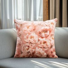 Beauty Home ΜΑΞΙΛΑΡΟΘΗΚΗ ΒΕΛΟΥΔΟ ROMANTIC PEONY DREAM   45 x 45 cm    |  Μαξιλάρια διακοσμητικά στο espiti