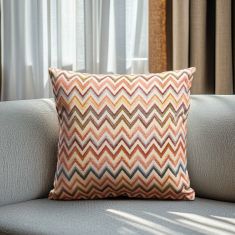 Beauty Home ΜΑΞΙΛΑΡΟΘΗΚΗ ΣΤΟΦΑ ΙΝΔΙΚΟ ΖΙΚ ΖΑΓΚ   45 x 45 cm    |  Μαξιλάρια διακοσμητικά στο espiti