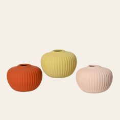 Beauty Home Ματ Κεραμικό Βάζο 15 cm x 11 cm  Πορτοκαλί     |  Βάζα στο espiti