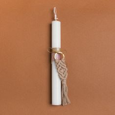 Beauty Home ΛΑΜΠΑΔΑ 25cm ΜΑΚΡΑΜΕ ΜΠΡΕΛΟΚ ΜΟΚΑ ΜΕ ΦΙΟΓΚΟ ΣΕ ΣΥΣΚΕΥΑΣΙΑ ΔΩΡΟΥ       |  Διακοσμητκά στο espiti