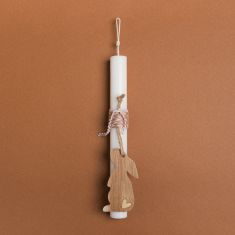 Beauty Home ΛΑΜΠΑΔΑ 25cm ΞΥΛΙΝΟΣ ΛΑΓΟΣ ΡΟΖ ΣΕ ΣΥΣΚΕΥΑΣΙΑ ΔΩΡΟΥ       |  Διακοσμητκά στο espiti