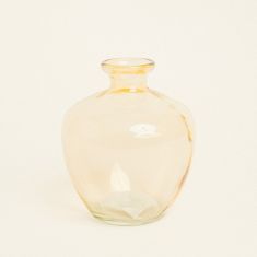 Beauty Home Γυάλινο Βάζο 14 x 16 cm  Κίτρινο     |  Βάζα στο espiti
