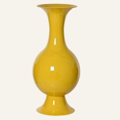 Beauty Home Μεταλλικό Βάζο Κίτρινο 25 x 56 cm       |  Βάζα στο espiti