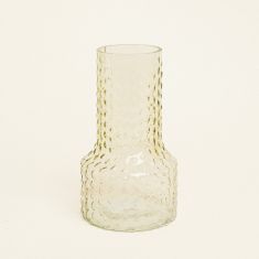 Beauty Home Βάζο Ανάγλυφο 13.8 x 24 cm  Πράσινο     |  Βάζα στο espiti