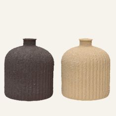 Beauty Home ΒΑΖΟ 18 x 16 cm  Μπεζ     |  Βάζα στο espiti